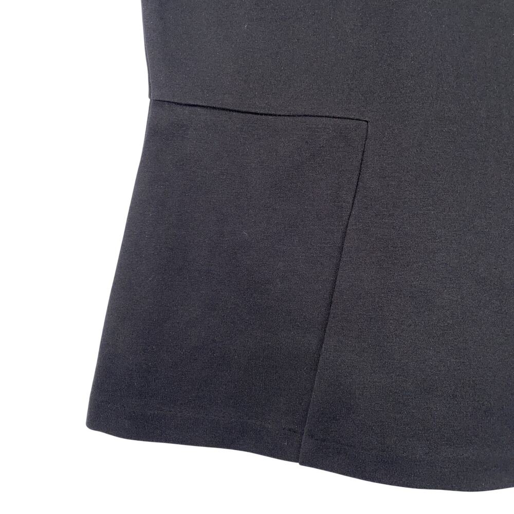 NWT J. Crew Black Structured Mixed Lace Peplum Shell Sleeveless Top Small - Picture 2 of 12